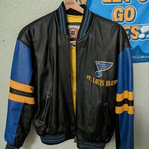 Vintage leather STL blues jacket G-lll
